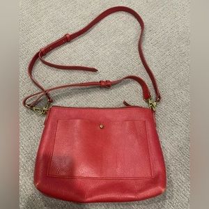 Madewell Shoulder Transport Tote - Red